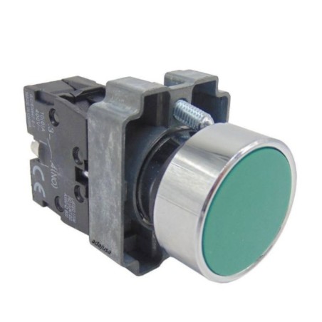 PULSADOR VERDE CON RETORNO N/O