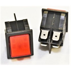 INTERRUPTOR BIPOLAR ROJO 230VA 16A 30x22mm