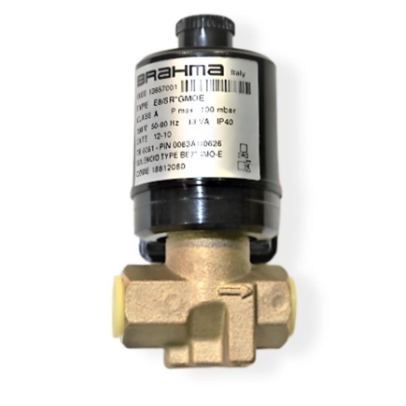 BRAHMA CODE 13657001 E8/SR 1/4" ELECTROVÁLVULA GAS HORNO DOBRA GAS 611